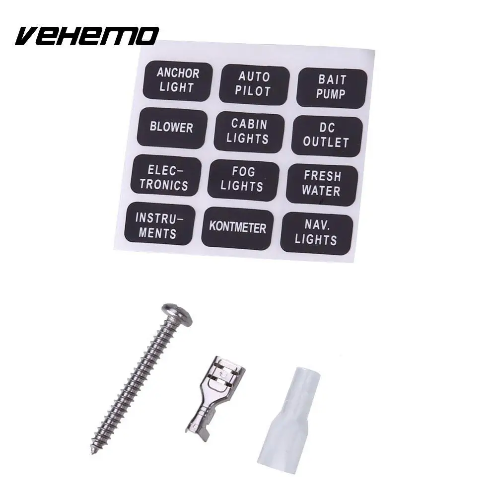 Vehemo Fuse Box 8Way LED Indicator Light Safety PC Wiring ... fuse box safety 