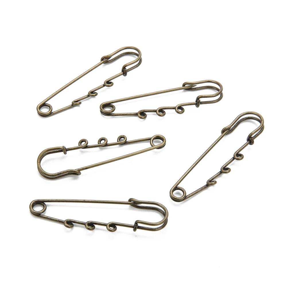 doos uitspraak kiem 10 Stks/partij Goud Zilver Kleur Veiligheidsspeld Broche Charm Hangers Met  3 Lussen Voor Vrouwen Mannen Diy Bruiloft Broches Sieraden maken 65Mm -  AliExpress