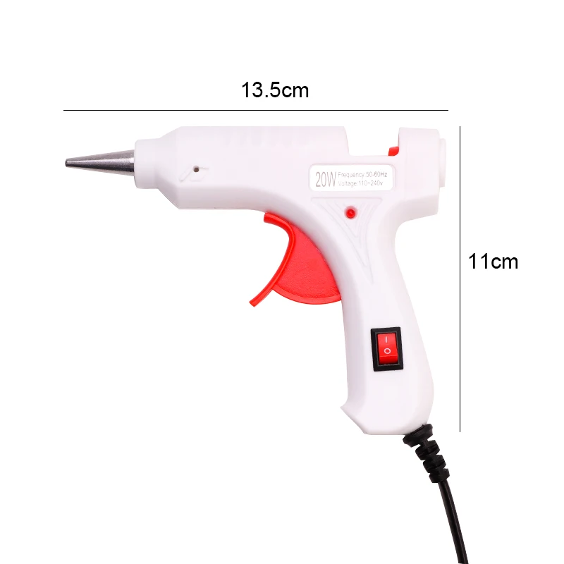 Portable 20W Professional High Temp Hot Melt Glue Gun Graft Repair Heat Gun Pneumatic Home DIY Tools Hot Glue Gun