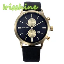 Irissshine 0093 Man font b watches b font 5 colors Fashion Men Casual Waterproof Date Leather