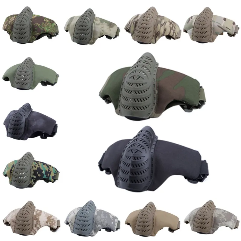 

Anti-Impact Cycling Tactical Skull Mask Half Face Protection Airsoft Half Face Masks 1000D Protective CS Outdoor Riding MaskS