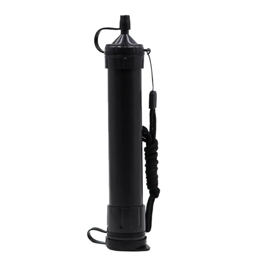 Открытый Портативный солдатский фильтр для воды, очиститель для Путешествий, Походов, Кемпинга, выживания, аварийный фильтр для воды, пипетка# A - Цвет: Black