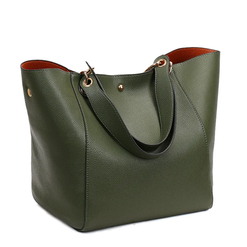 green shoulder bag