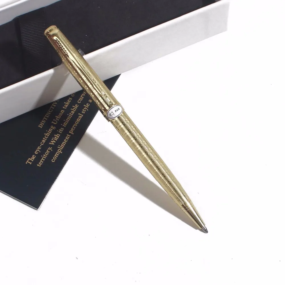 Sonneting Ручка-роллер металлическая ручка школы офиса классическая золотая черная золотая ручка-клипса подарок с коробкой золото