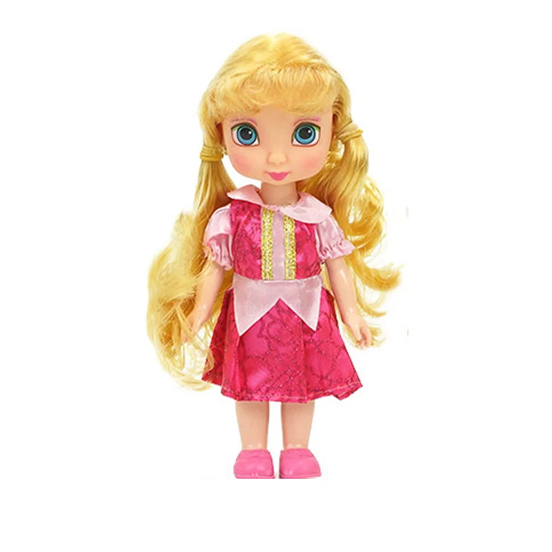 Новые аниматоры Шарон куклы принцесса кукла с коробкой Белоснежка Ариэль Рапунцель Золушка Аврора куклы Белль для девочек детские игрушки - Цвет: Aurora