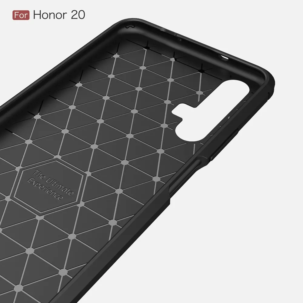 Чехол для телефона KEYSION Huawei Honor 20 Pro чехол из углеродного волокна амортизирующая