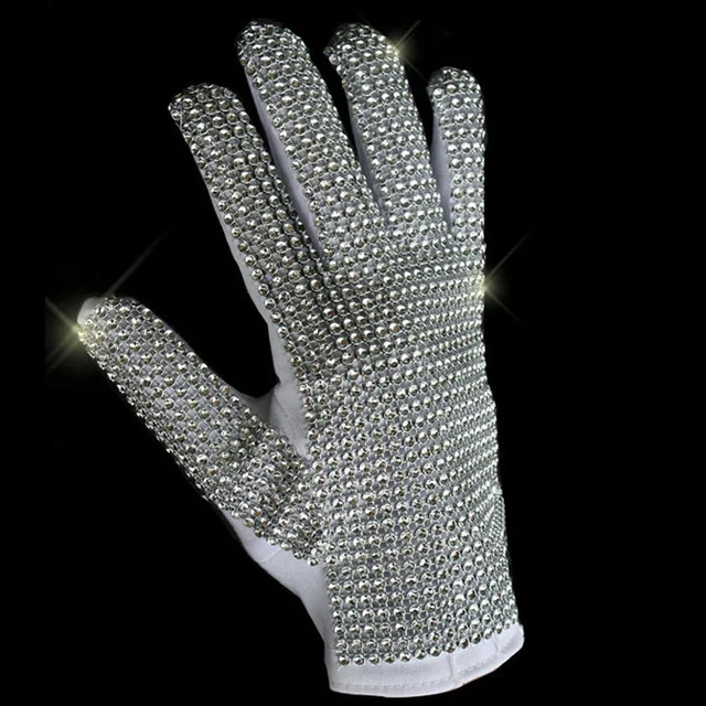 Rare Mj Michael Jackson Both Side Rhinestone Silver Crystal Handmade Glove  Collection For Billie Jean Preformance - Gloves & Mittens - AliExpress