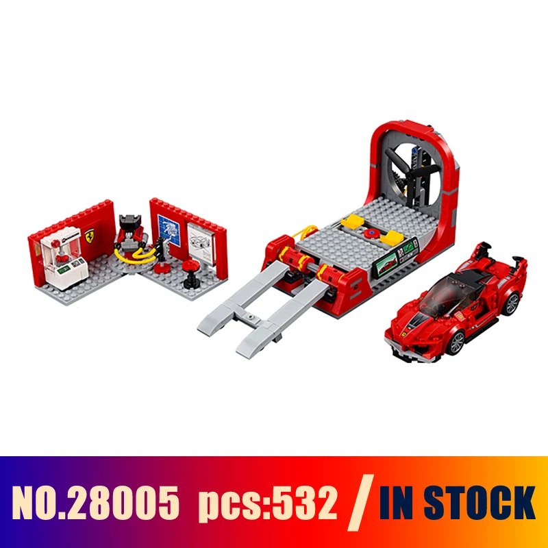 

Models Building Toy Ferrari FXX K & Development Center 28005 Building Blocks Compatible Lego Technic Speed 75882 Toys & Hobbies