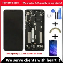 2280*1080 AAA jakości LCD dla Xiaomi Mi 8 Lite LCD z ramką wyświetlacz ekran dla Xiaomi Mi8 Lite młodzieży 8X ekran LCD wyświetlacz