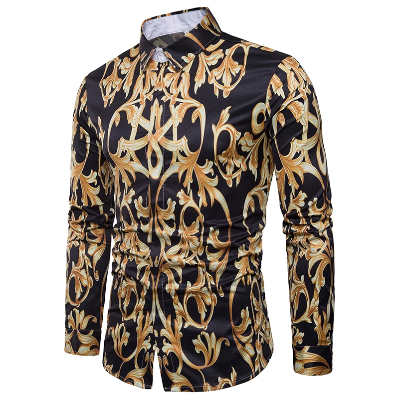 Luxury Long Sleeve Men's Dress Shirt Slim Fit Chemise Homme Fashion Brand Design Shirt Men Casual Stylish Camisa Social 3xl