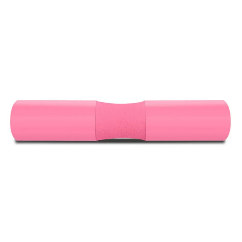 Планка для приседания толстой пены подушка шеи Плечи протектор штанга фиксирующие ремни штанга ортопедическая поддержка инструмент - Цвет: Розовый