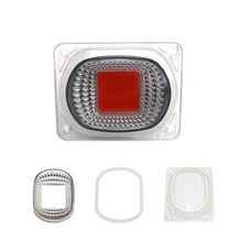 Светодиодный фитолампы с отражателем объектива 20 Вт 30 Вт 50 Вт 110 В 220 В COB светодиодный чип полный спектр растительный светильник прожекторная софитная лампа