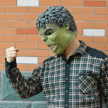 

Wholesale Avengers Hulk Adult Latex Mask Cosplay Costumes Masks Full Face Helmet Halloween Hulk Masks