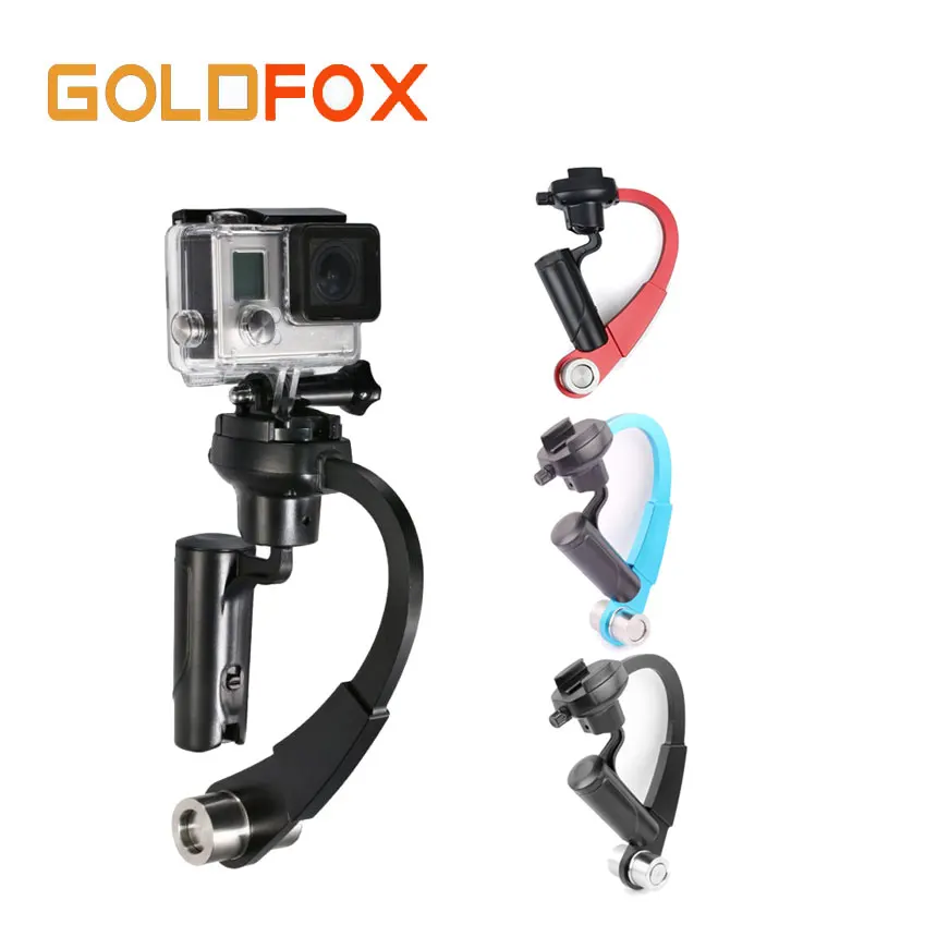 Мини ручной стабилизатор видео для GoPro 1 2 3 + 4 стабилизаторы камеры Xiaomi Yi цифровая