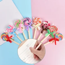 4 шт/лот леденец стиль 0,5 мм Шариковая ручка Kawaii шариковые ручки для школы набор канцелярских принадлежностей