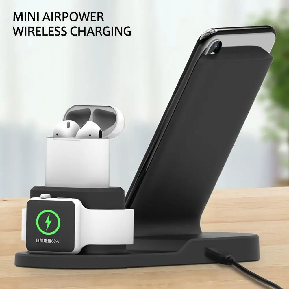 Charger Charging Dock for iPhone X XR XS MAX 8 Fast Charging Station for Apple Watch 23 2 1 for Airpods Galaxy S8 S9 Note 8 9