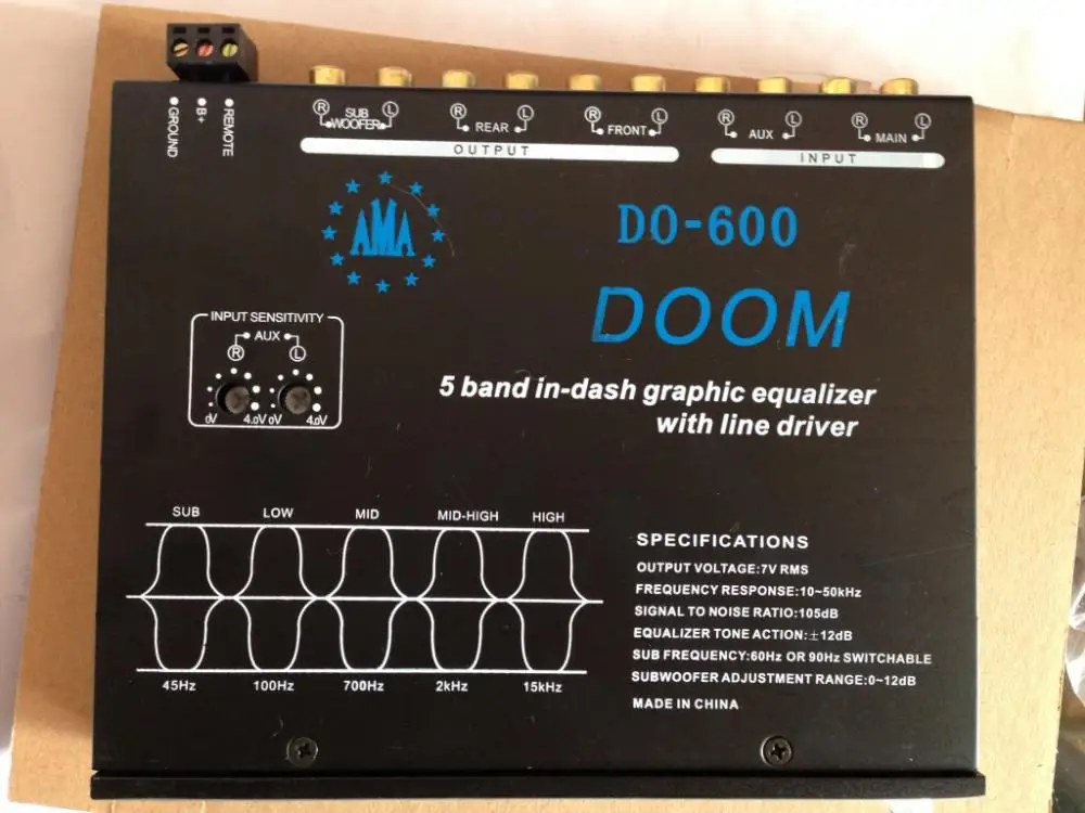 Car stereo EQ car Equalizer bass compensation external car amplifier