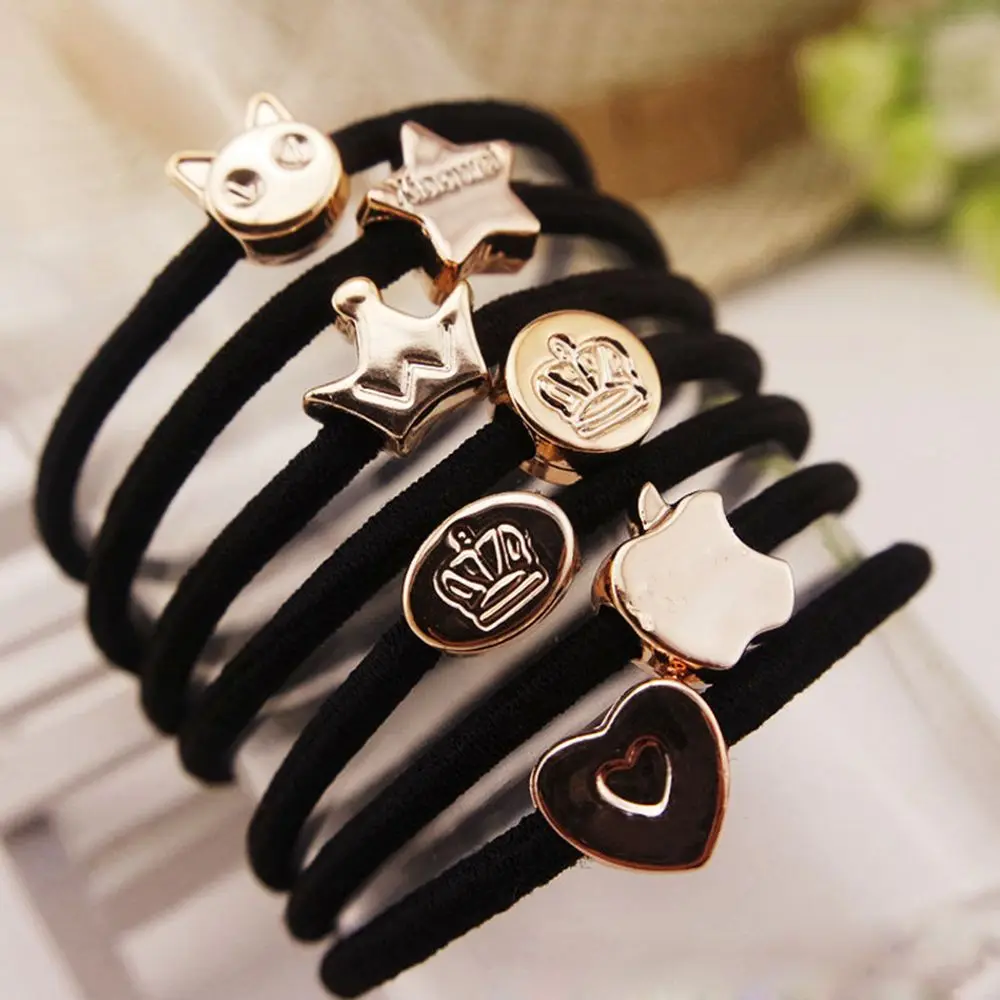 

30PCS Lot Hair Rope Women Black Elastic Rubber Band Ponytail Holder Headband hair accessories for hair