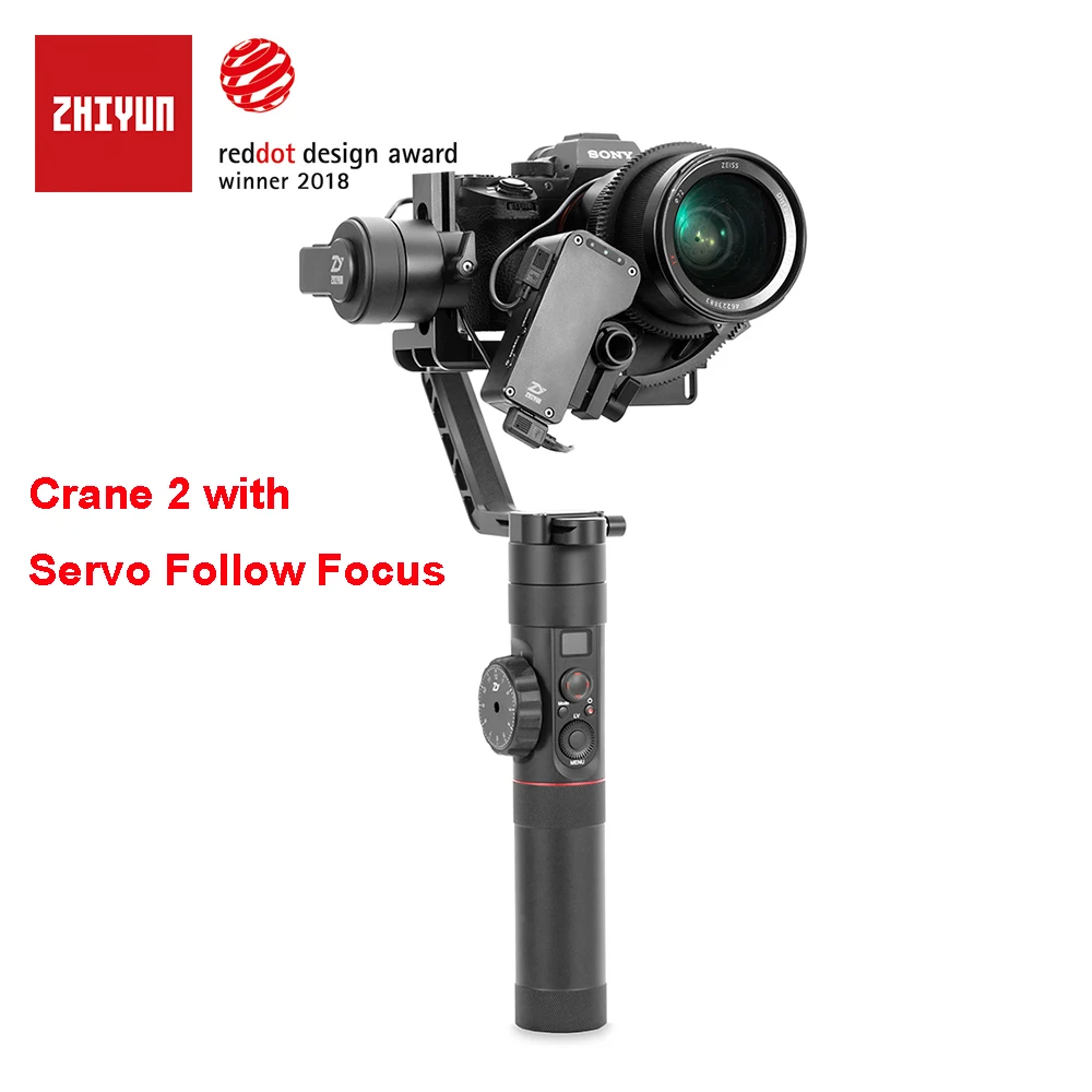 Zhiyun Crane 2 3-Axis Camera Stabilizer with Servo Follow Focus for All Models of DSLR Mirrorless Camera Canon 5D2/5D3/5D4 Zhiyun Crane 2 3-Axis Camera Stabilizer with Servo Follow Focus for All Models of DSLR Mirrorless Camera Canon 5D2/5D3/5D4