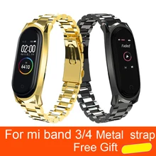 Для Xiaomi mi Band 4 металлический ремешок Безвинтовой браслет из нержавеющей стали mi Band 4 браслеты Сменные аксессуары mi Band 4 ремешок NFC