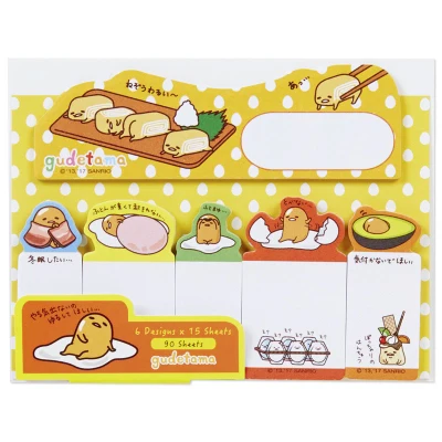 Милые японские канцелярские принадлежности kt cat memo pad Kawaii школьные принадлежности планировщик наклейки бумажные заметки липкий коврик для детей MP1109 - Цвет: Egg yolk king