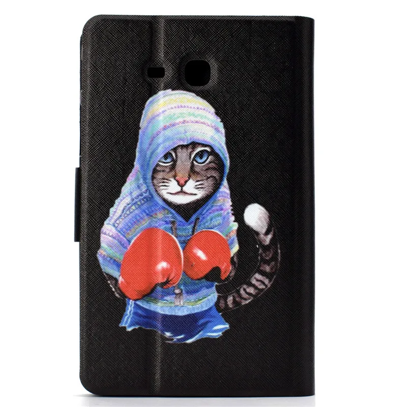 Wekays For Samsung Tab 3 Lite SM-T110 Cartoon Cat Leather Funda Case For Samsung Galaxy Tab 3 Lite 7.0 inch T110 T111 Cover Case