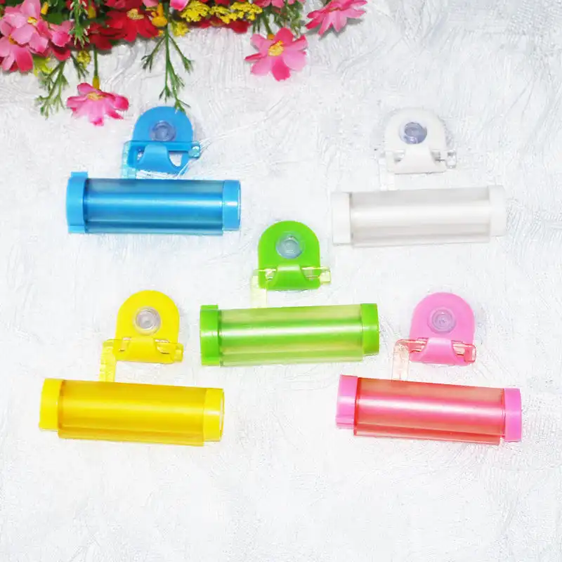 Colorful PlasticRolling Tube.Squeezer Toothpaste Easy Dispensers Bathroom Holder