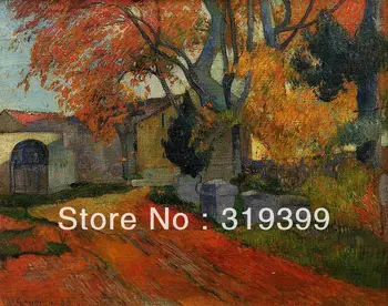 

Oil Painting Reproduction on Linen canvas,Lane at Alchamps, Arles by paul gauguin, 100%handmade,Free DHL Ship,Museum Quality