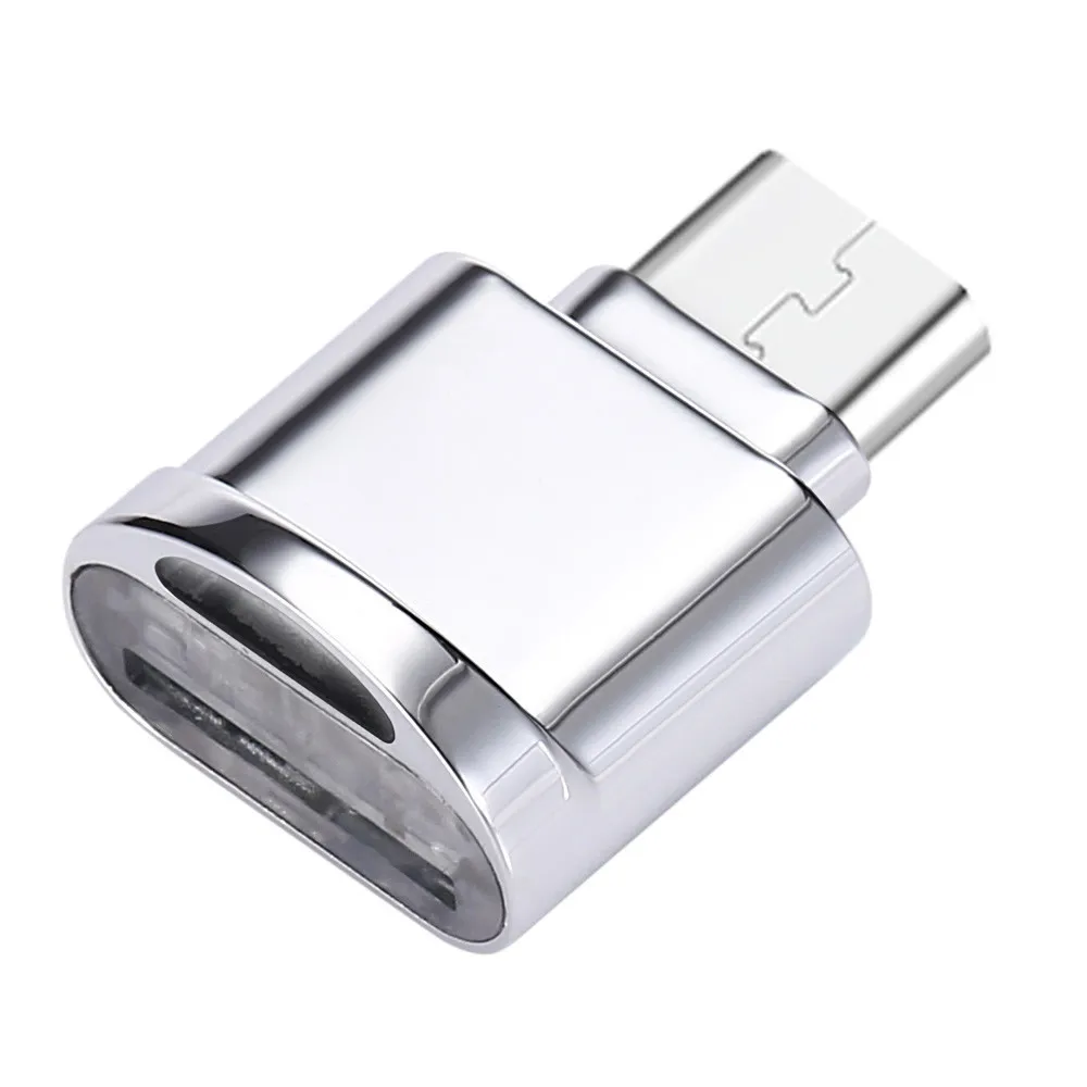 Кард-ридер Usb 3,1 сплав Mirco USB Micro SD TF кард-ридер OTG адаптер для телефонов Android l1015#1 - Цвет: SL