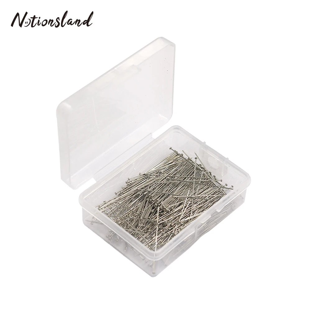 

300pcs 35mm Stainless Steel Pin Dressmaker Pins for Satin Quilt Sewing Craft DIY Straight Pins Sewing Needle