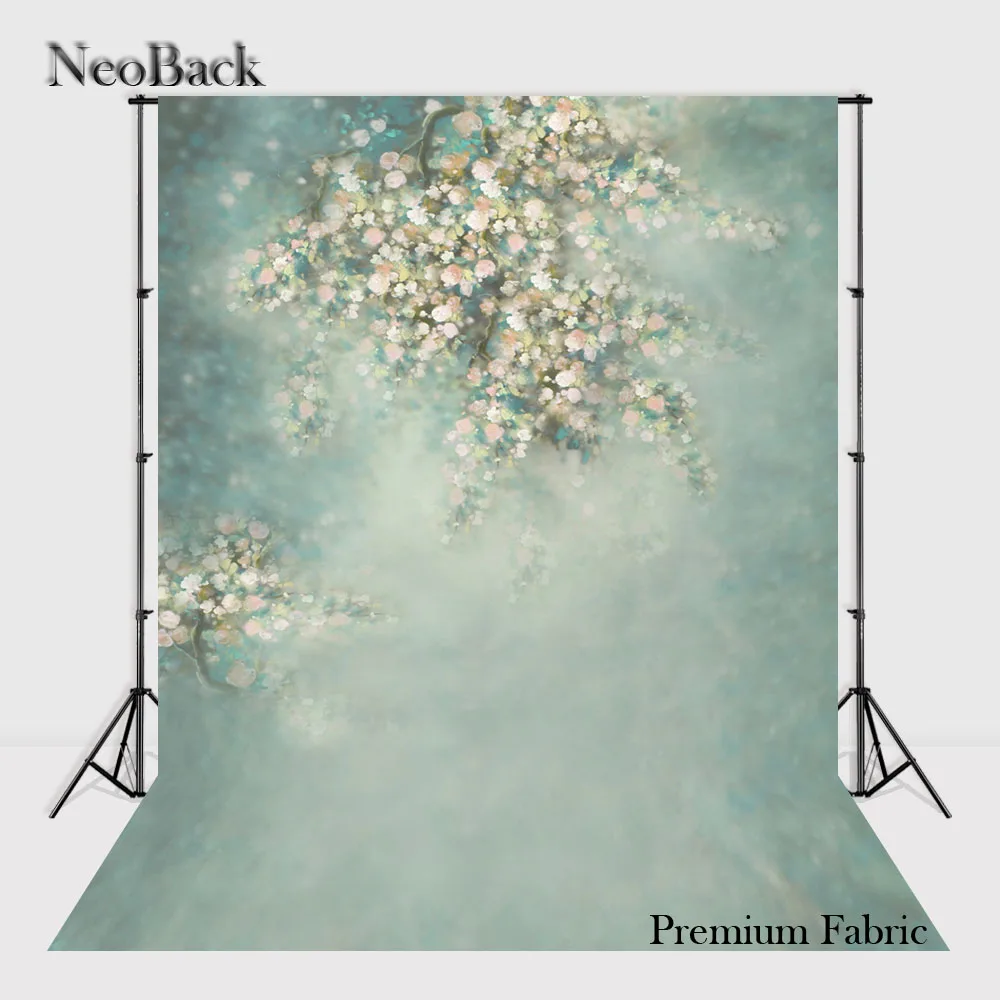 NeoBack 10x20ft Premium Fabric Foldable Washable Seamless Wrinkle Free Studio Photo Backgrounds Children Floral Backdrop TP0001