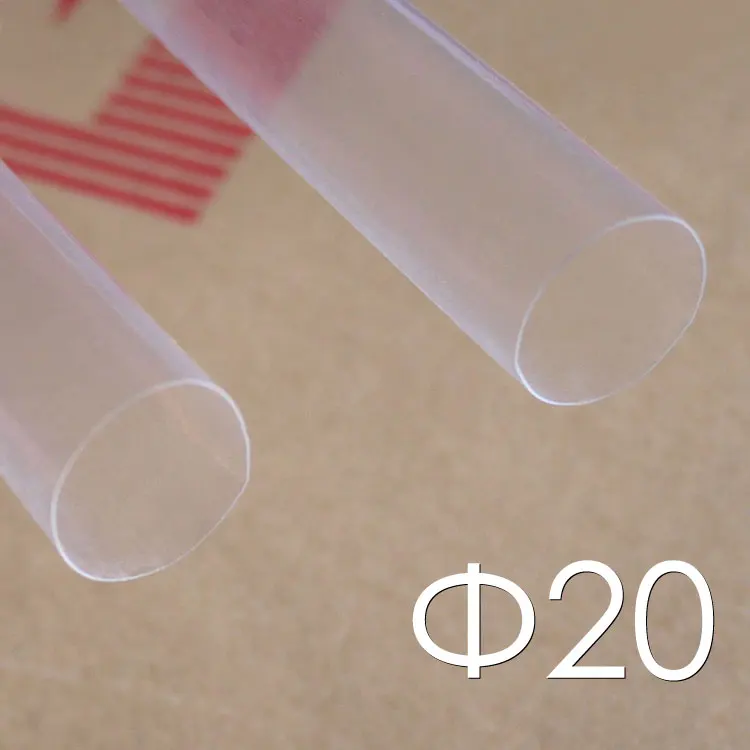 1 ~ 10 ملليمتر ptfe 1.7: 1 تفلون عزل الحرارة يتقلص شفاف واضح ارتفاع درجة 600 فولت بنفايات و سوني 1/3/5 متر