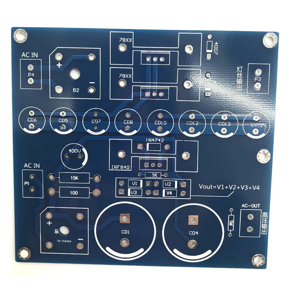 Lusya DIY Kits HIFI Voltage Filament Filter regulated Power Supply Board 12V for Tube Preamp Amplifier G6-014