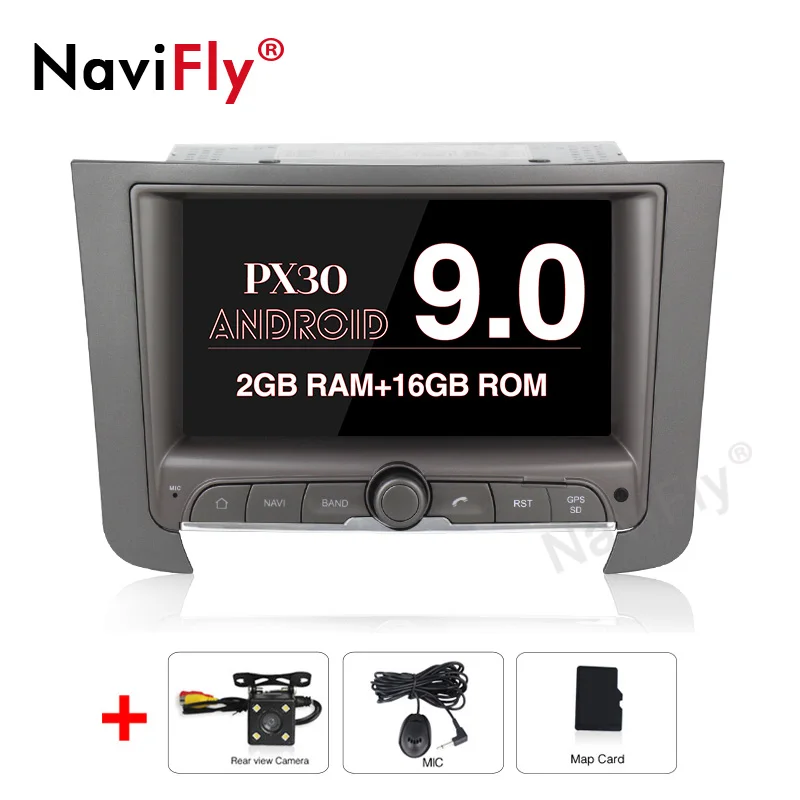Flash Deal Android 9.0 2GB + 16GB + 4 core Car DVD Player Wifi Bluetooth RDS RADIO GPS Map For SsangYong REXTON 2012 2013 -2016 0