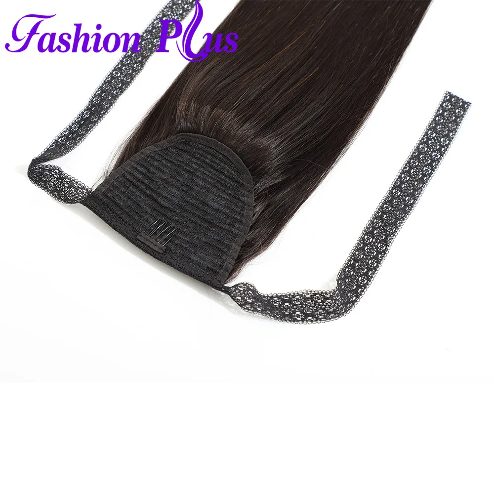 Бразильские прямые человеческие волосы на шнурке конский хвост для Женская Сережка в хвосте пони remy волосы 10-26 дюймов