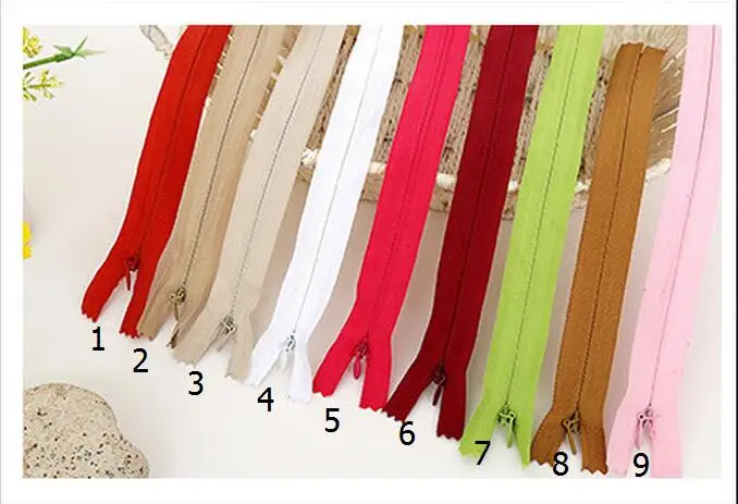 10 шт. Meetee 3 #20 см 40 50 60 Невидимые молнии DIY нейлоновая катушка молния для шитья