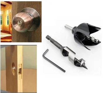 

2PCS /Set 54mm 22mm Ball Lock Hole Reamer Bit For Woodworking Doorknob Hole