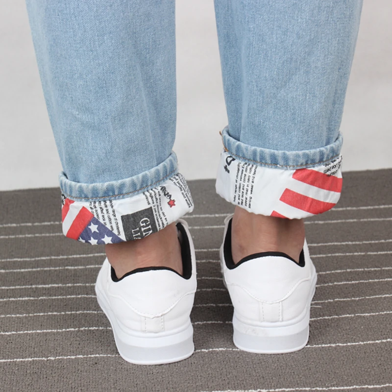 2017 Ripped Jeans women cotton harem plus size Ankle-Length denim pant 5XL