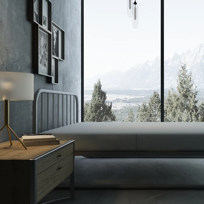 Modern simple 1.2m 1.5m 1.8m single double iron bed Modern simple 1.2m 1.5m 1.8m single double iron bed