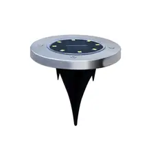 Солнечный светильник 4/8 светодиодный наземные светильники Двор Газон Солнечный Мощность похоронены светильник под наземный светильник на открытом воздухе тропинки сада настил для уличного фонаря