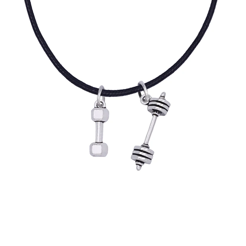 Weight Lifting Barbells Dumbbell Inspire Gym Sports Fashion Gift Necklace For Men or Women | Украшения и аксессуары