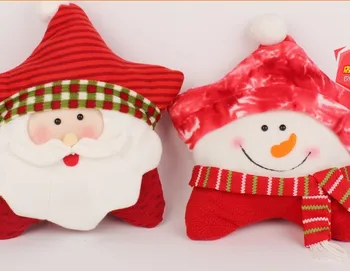 

New 1pcs Santa Snowman pentagram pillow Christmas gift ideas Christmas home decoration Christmas decorations cartoon Ch #03