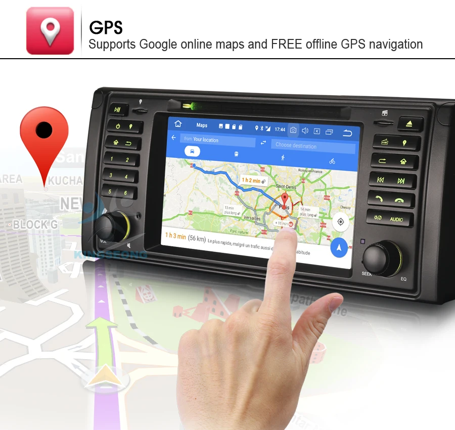 Perfect 8-Core Android 8.0 CD Head Unit GPS RDS Sat Navi DAB+ Radio BT WiFi 3G OBD DTV-IN CAM-IN Car DVD player FOR BMW E39 X5 E53 M5 20