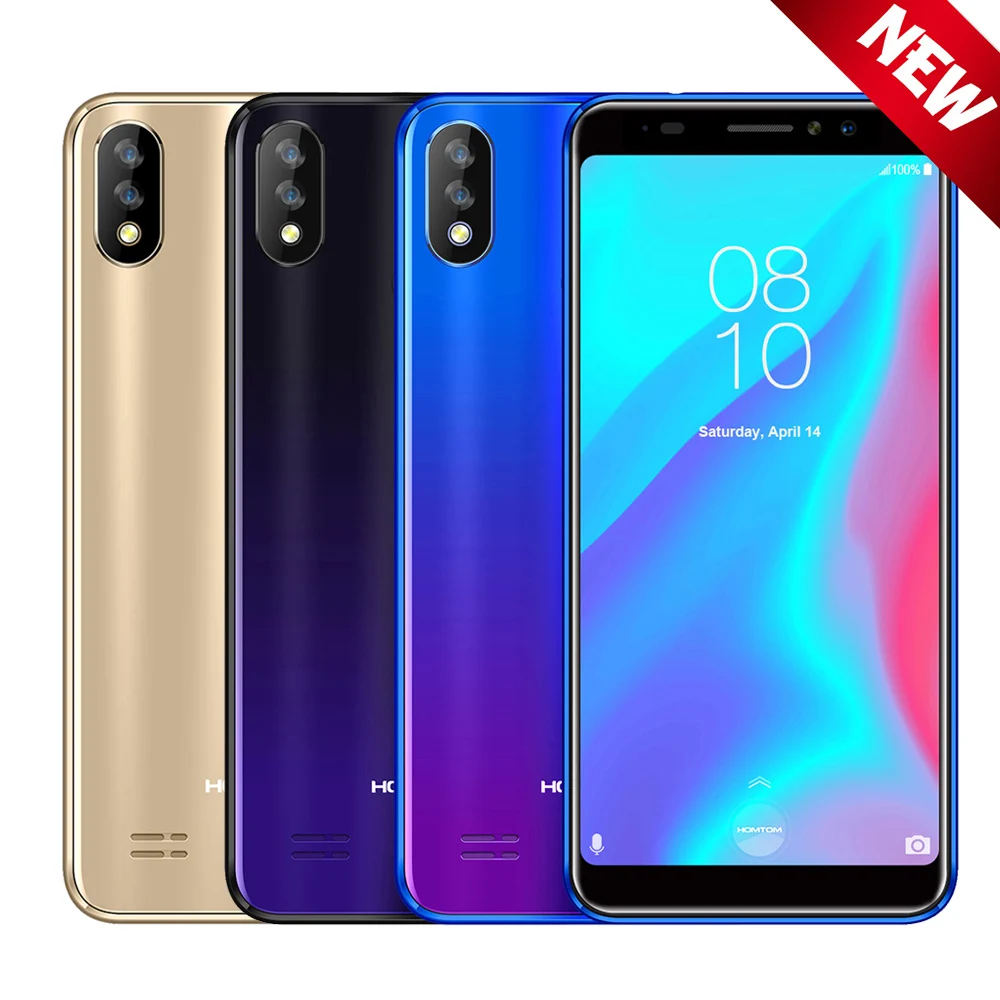 HOMTOM C8 5,5 дюймов мобильный телефон HD полный дисплей MT6739 Android 8,2GB 16GB 3000 mAh Face ID отпечатков пальцев 4G смартфон