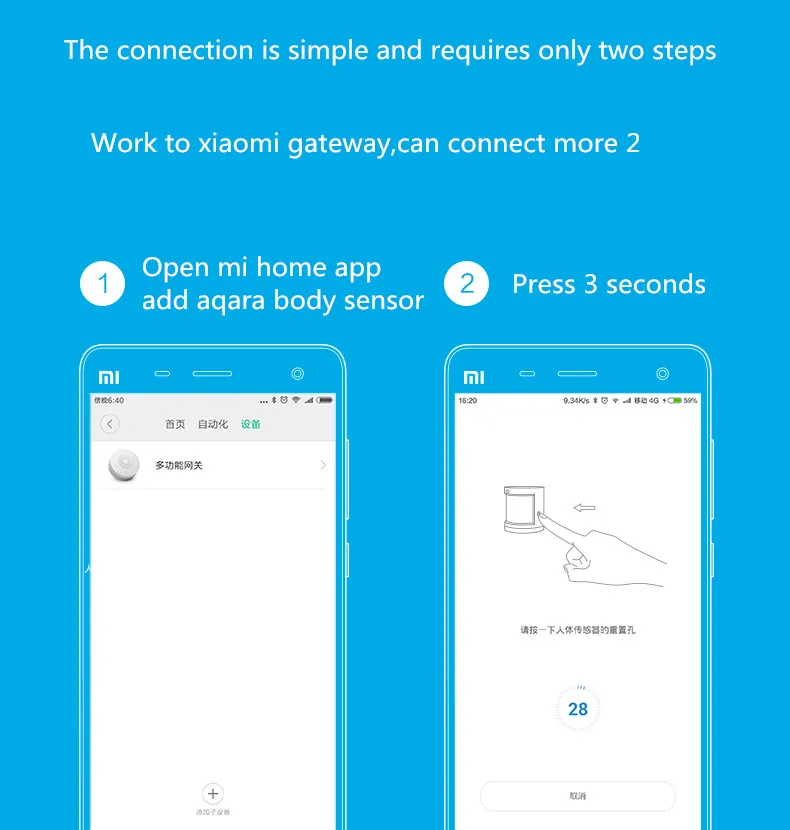 Xiao mi Aqara датчик человеческого тела ZigBee Беспроводной Соединительный датчик интенсивности света s mi домашнее приложение Управление работает с Xiao mi шлюз 2