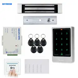 Diysecur 125 кГц RFID touch Reader пароль клавиатуры + 180 кг магнитный замок двери Управление доступом безопасности Системы комплект