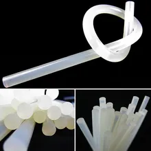 Varas de cola quente de 7mm x 190mm 7mm x 100mm, varas para pistola de cola elétrica com 10 peças ferramentas de reparo de álbum de artesanato, para acessórios de liga
