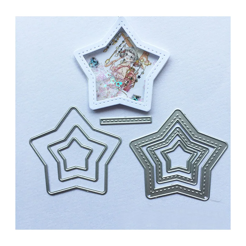 

Die Scrapbooking Star Stitch Frame Metal Cutting Dies New 2019 Craft Stamps Die Cut Embossing Stencil Paper Shaker Card Making