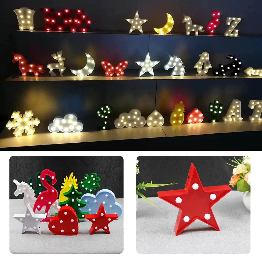 

LED Night Lights Table Lamp Marquee Lamp Unicorn Flamingo Fairy Lamp Outdoor Garland Christmas Home Party Romantic Decor