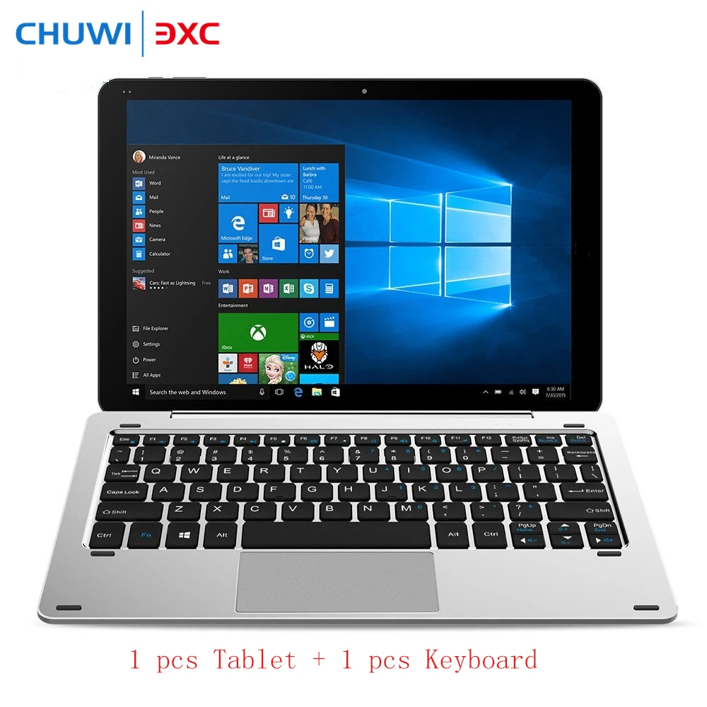 CHUWI Hi10 Pro 2 in 1 Ultrabook Tablet Keyboard Windows10 Android5 1 PC 4G 64G 10